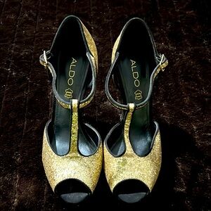 ALDO Gold Glitter Women's Shoes
